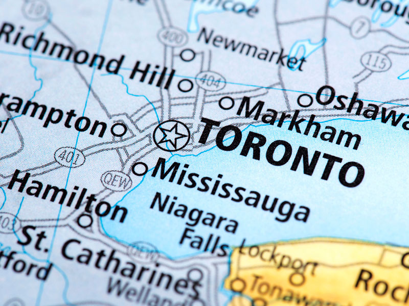 Map of Toronto